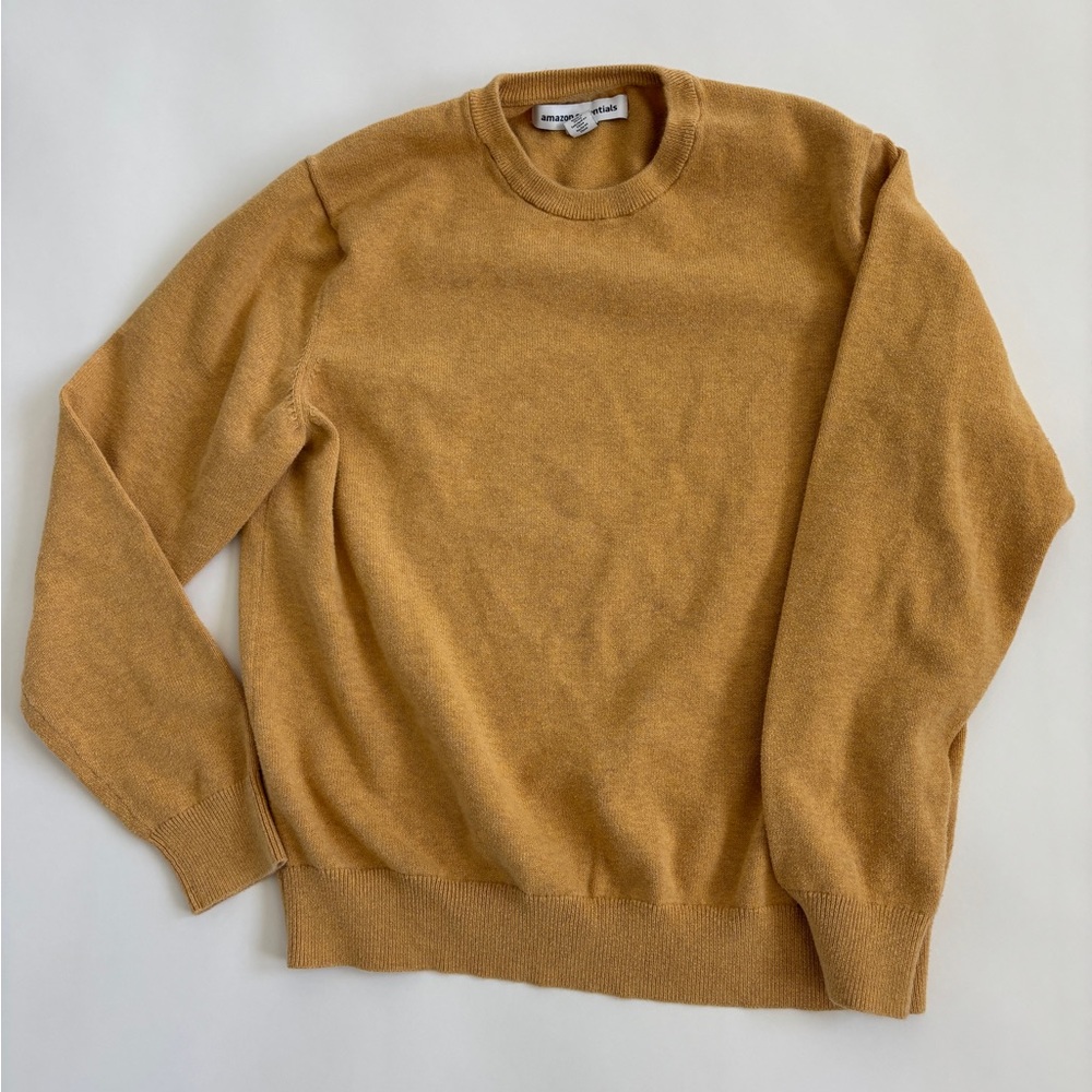 Amazon essentials Yellow mustard men’s medium sweater